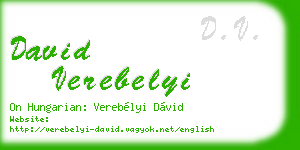 david verebelyi business card